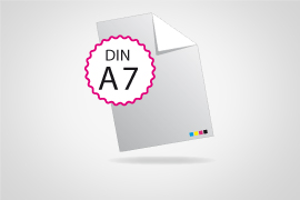 Flyer DIN A7 ungefalzt
