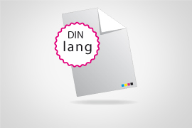 Flyer ungefalzt Flyer DIN lang